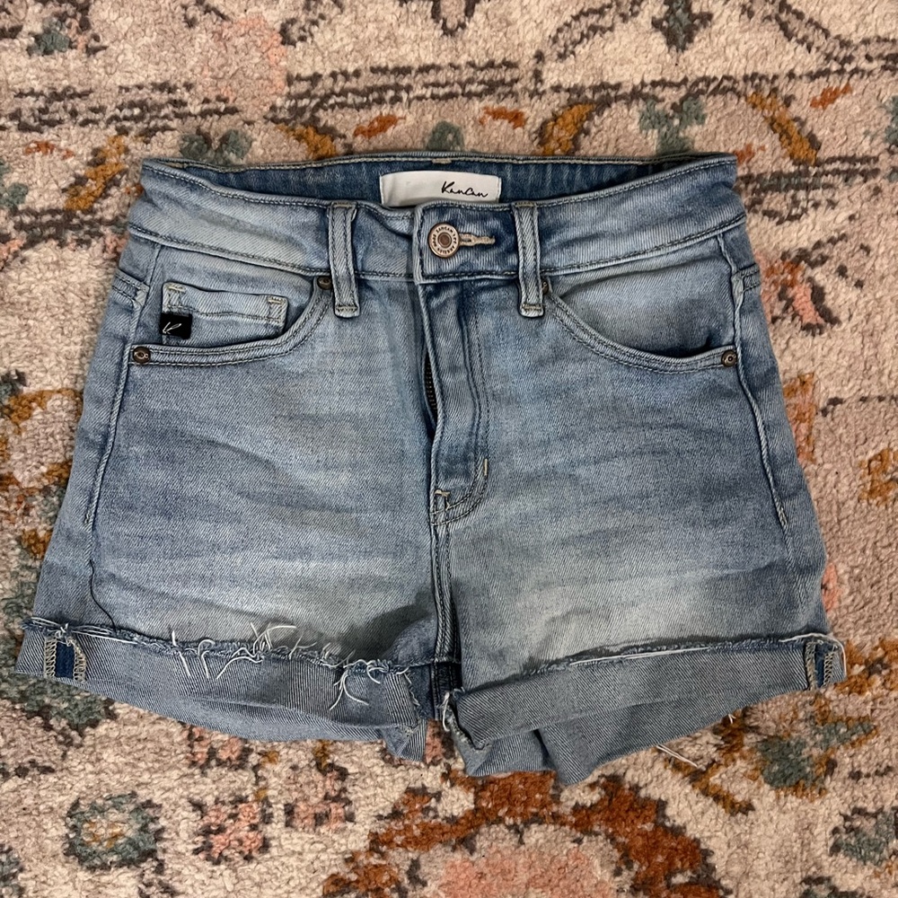 KanCan Women's Blue Denim Shorts